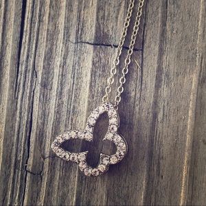 Goldtone Butterfly Necklace